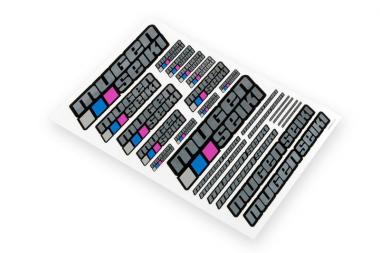 Mugen Seiki Logo Sticker 2012 (metallic) 